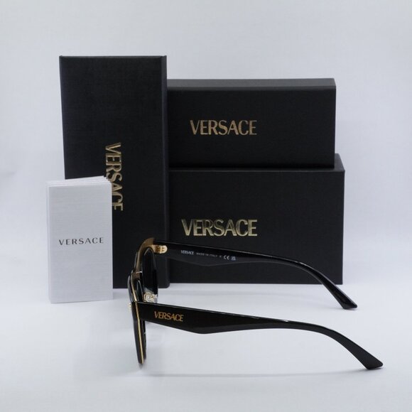 Final Price! Versace VE2272 GB1/87 Black Grey Sunglasses - Picture 8 of 9